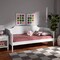 Baxton Studio Alya White Finished Wood Twin Size Daybed 168-10830 - alternate 3